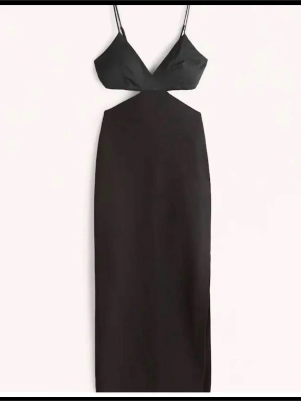 Abercrombie & Fitch Black Cutout Maxi Dress
